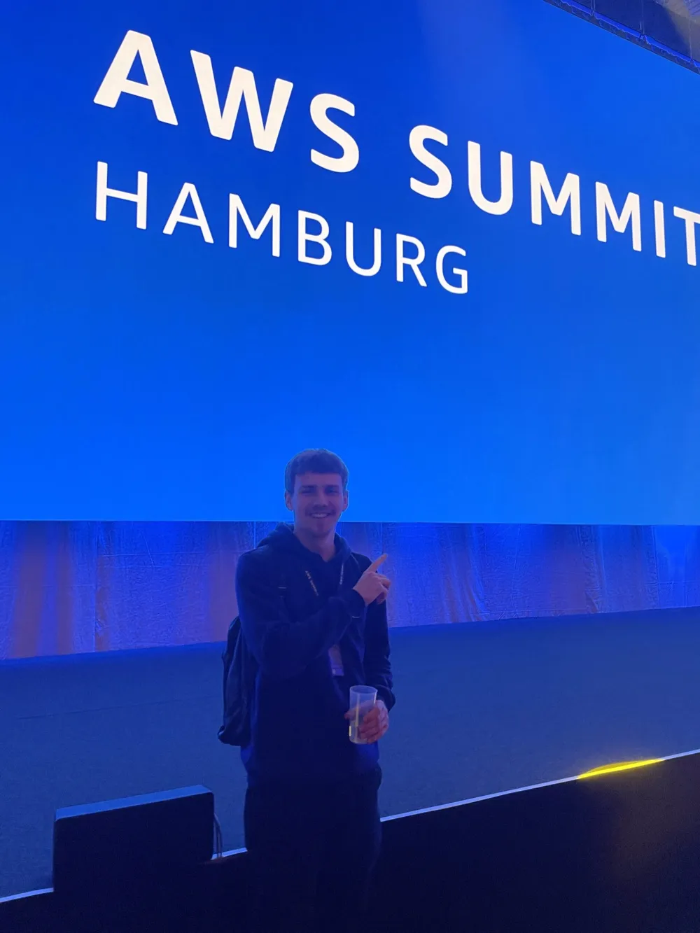 Serhii auf dem AWS Summit Hamburg 2025