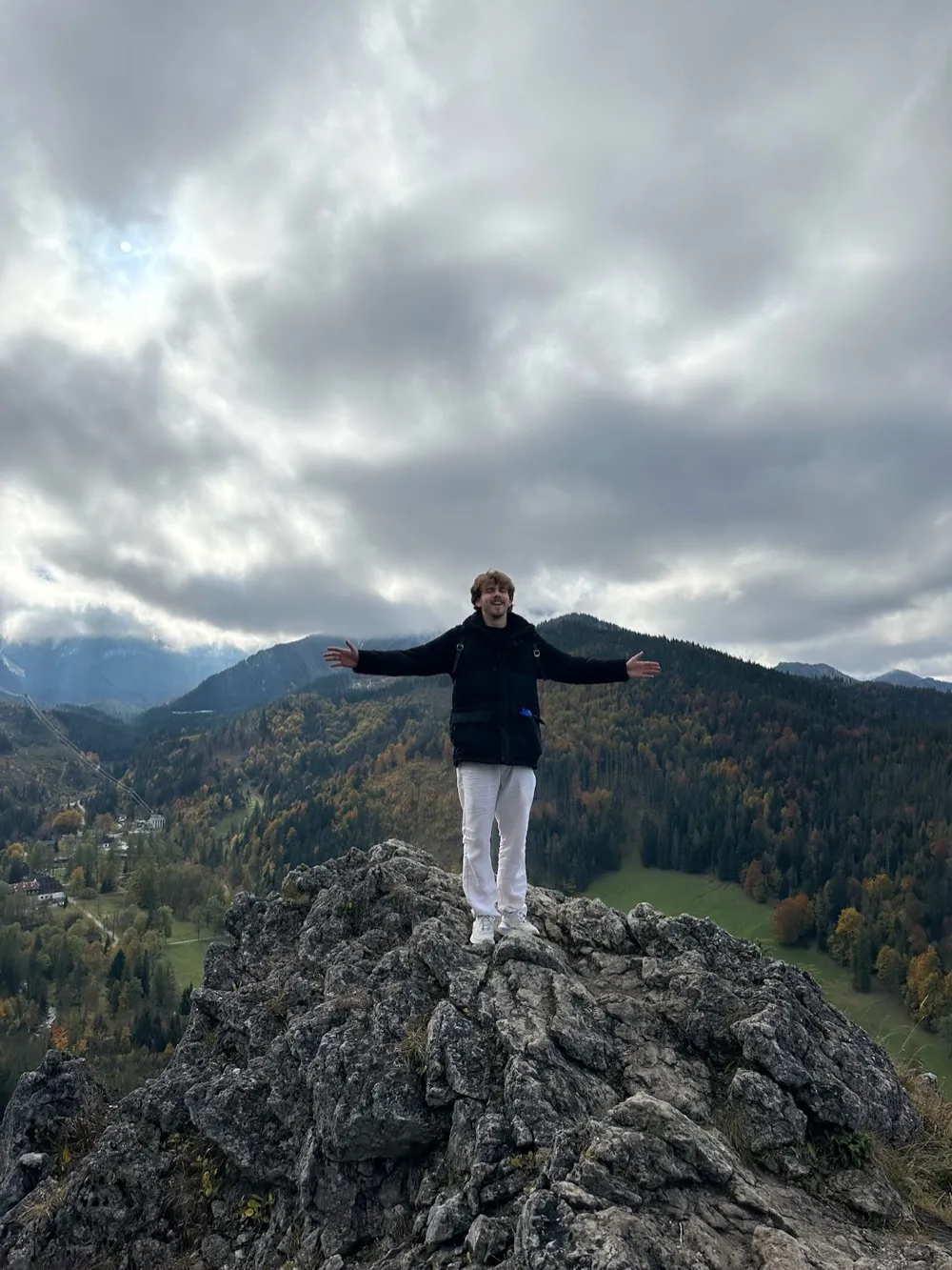 Serhii beim Wandern in Zakopane